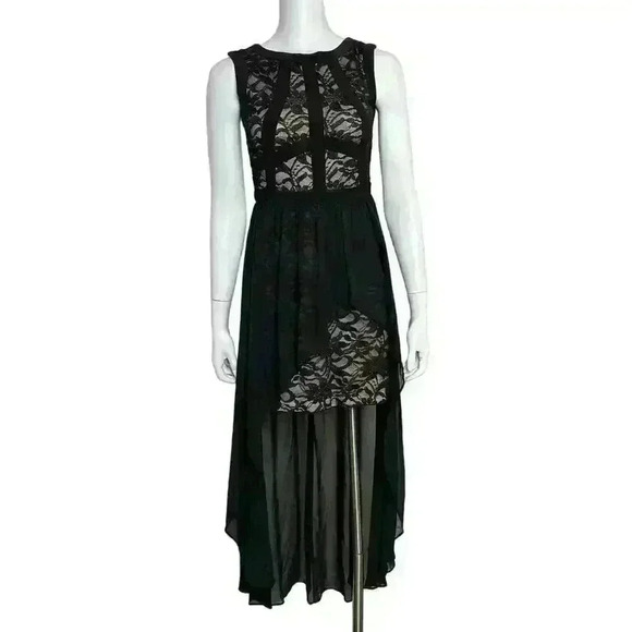 Morgan & Co. Black Jr. Cocktail Dress Size 5/6 Jr. - Picture 2 of 13